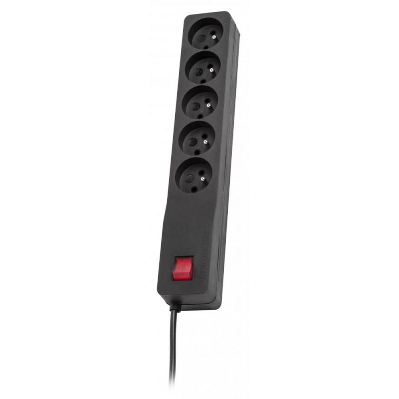 LESTAR ZX 510 G-A K.:CZ 5 0M surge protector Black 5 AC outlet(s) 230 V 5 m