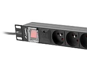 LANBERG POWER STRIP PDU RACK 19  (1U  16A  8X 230V PL  2m)