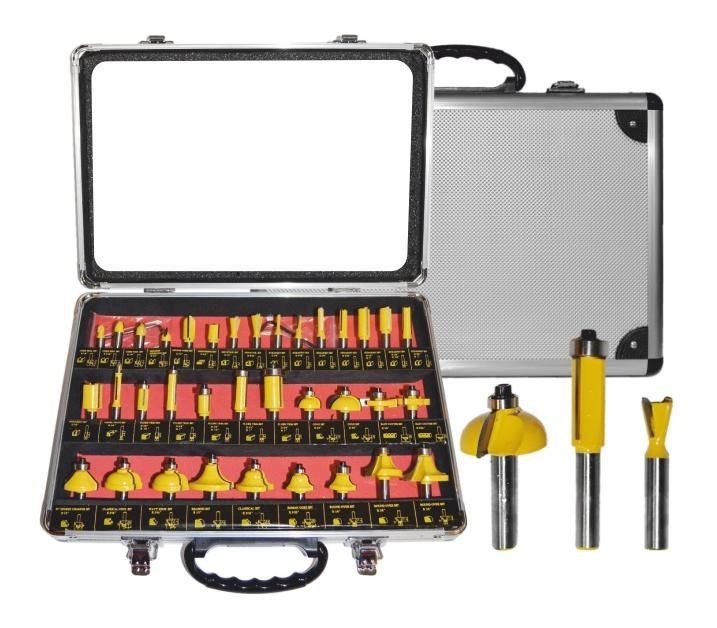 AWTOOLS WOOD MILLING CUTTERS  SET 35 pcs. 8mm SHANK