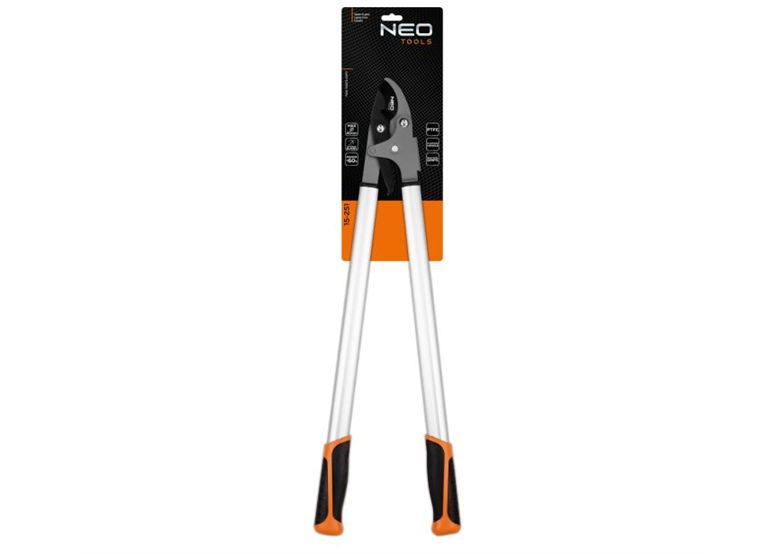 By-pass pruning shears 765 mm  range up to 40 mm  gear increasing the contact force by 60%