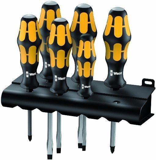 Wera Wera Schraubenzieher-Set 932/6 Rack Phillips Schlitz