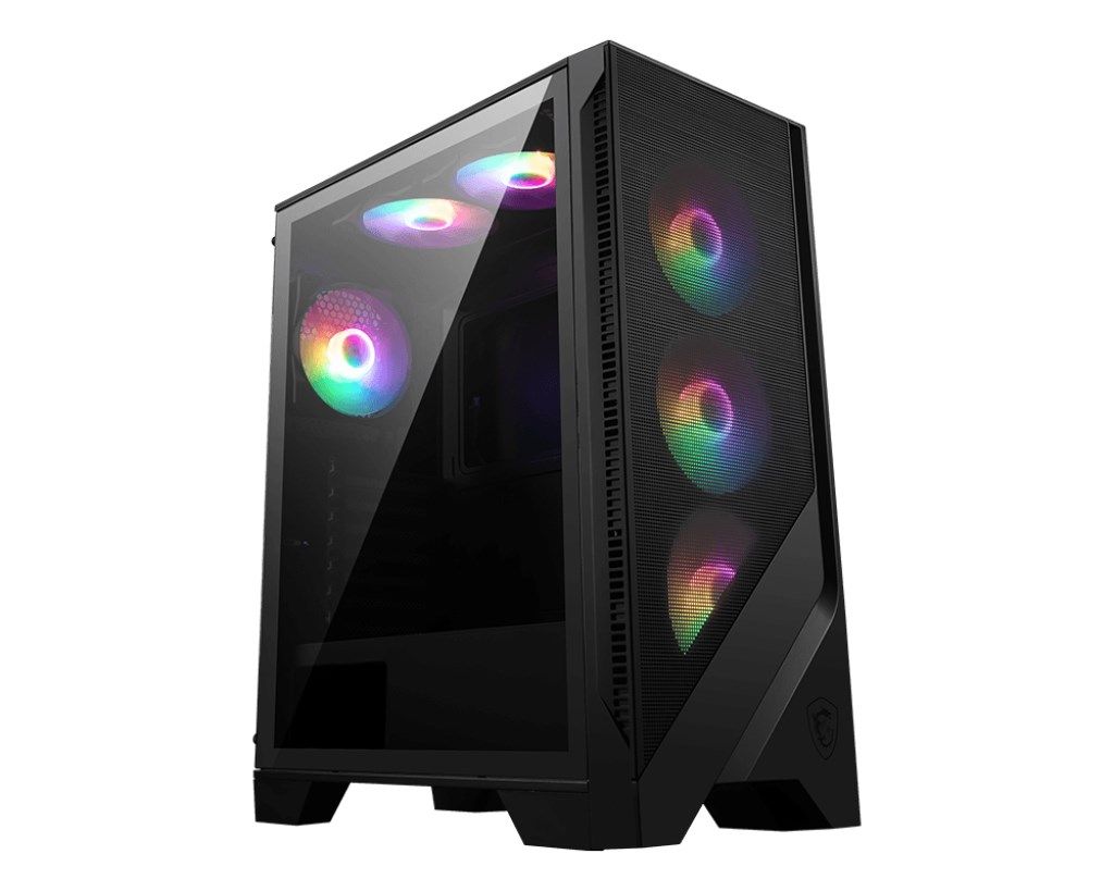MSI MAG FORGE 120A AIRFLOW computer case Midi Tower Black  Transparent