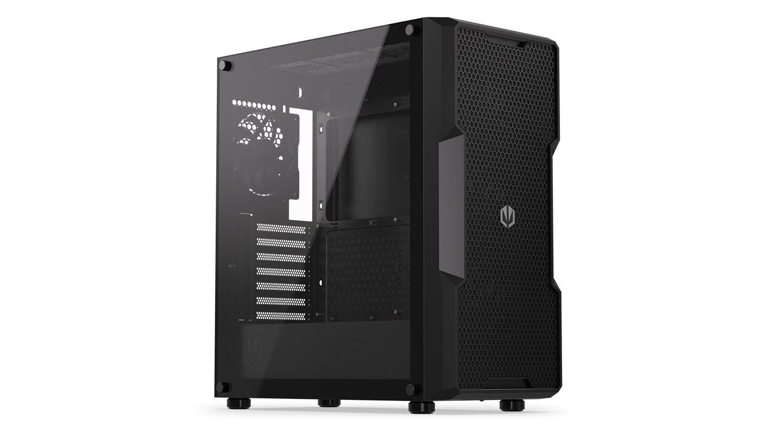 Carcasa ENDORFY Regnum 400 Air, Middle Tower, ATX, sursa Fara, Negru