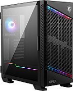 MSI MPG VELOX 100P AIRFLOW Mid Tower Gaming Computer Case 'Black  3x 120mm Fan + 1x 120mm ARGB Fan  ARGB light strip  USB Type-C  1x Tempered Glass  Center  E-ATX  ATX  mATX  mini-ITX'