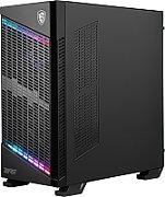 MSI MPG VELOX 100P AIRFLOW Mid Tower Gaming Computer Case 'Black  3x 120mm Fan + 1x 120mm ARGB Fan  ARGB light strip  USB Type-C  1x Tempered Glass  Center  E-ATX  ATX  mATX  mini-ITX'