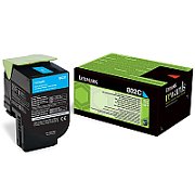 Cartus toner Lexmark LEXMARK 80C20C0 ,Albastru ,1 000 pagini ,Original (80C20C0)