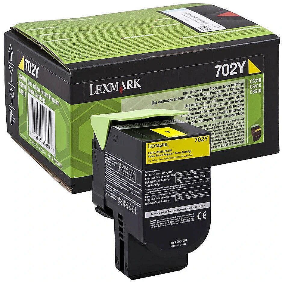 Cartus toner Lexmark LEXMARK 70C20Y0 ,Galben ,1 000 pagini ,Original (70C20Y0)