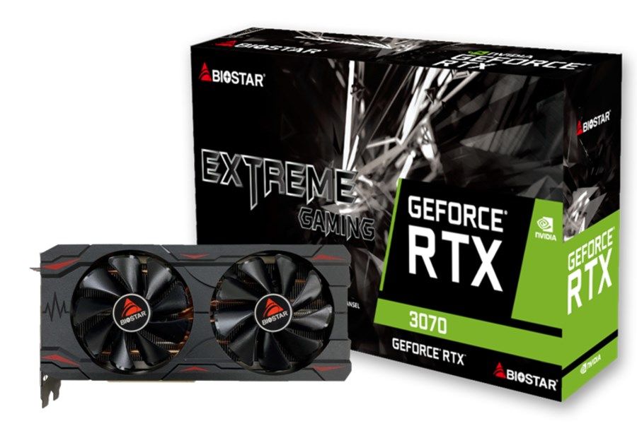 Placa video BIOSTAR GeForce RTX 3070 8 GB GDDR6 256 bit