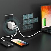 65W GAN USB-C 3-PORT CHARGER/EU WHITE