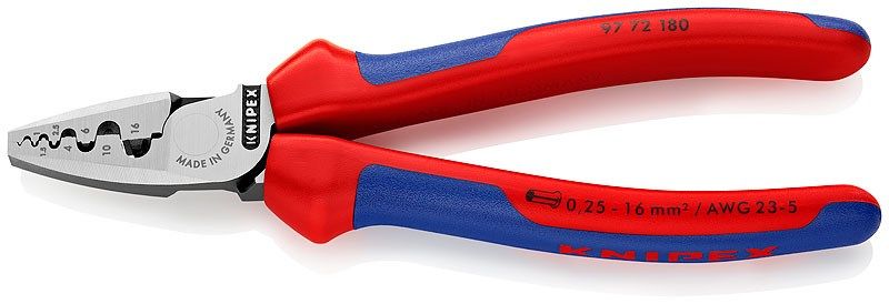 KNIPEX FERRULE CRIMPING PLIERS 180mm