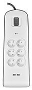 Belkin BSV604ca2m White 6 AC outlet(s) 2 m
