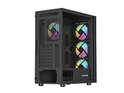 GENESIS DIAXID 605 ARGB MIDI TOWER CASE WITH USB-C WINDOW BLACK