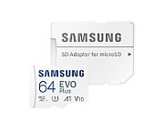 EVO Plus (2024) microSD, 64 GB, U1, V10, A1, UHS-I + Adaptor SD
