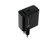NATEC RIBERA GAN CHARGER 1x USB-A + 1x USB-C 45W BLACK