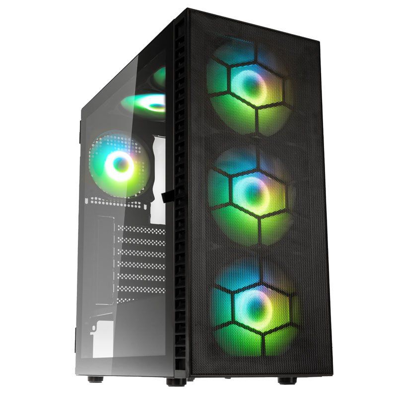 Kolink Observatory HF Plus Mesh ARGB Midi-Tower - schwarz