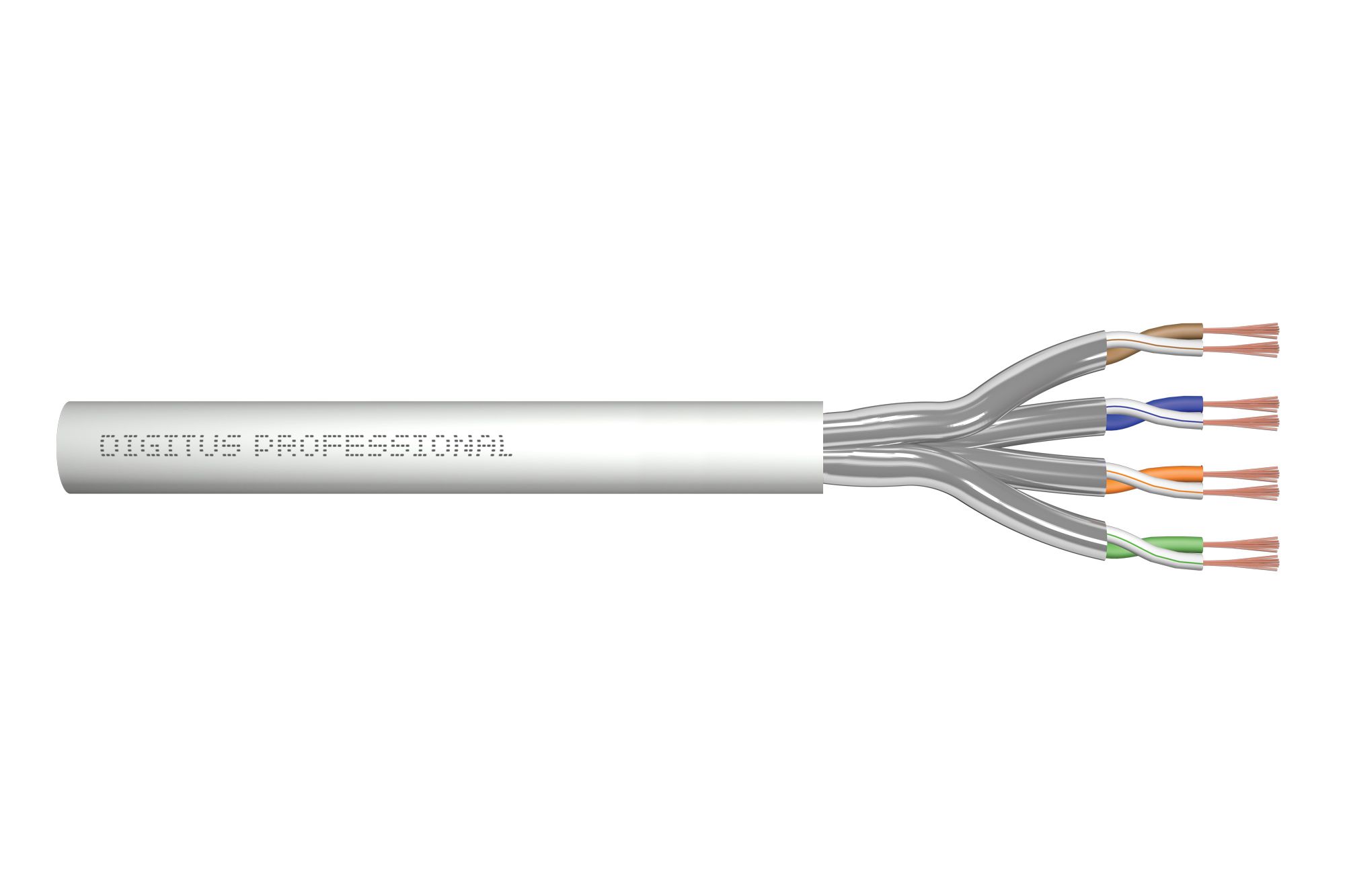 DIGITUS Roh-Patchkabel Cat6  U/UTP tw.Pair 305m grau AWG26/7