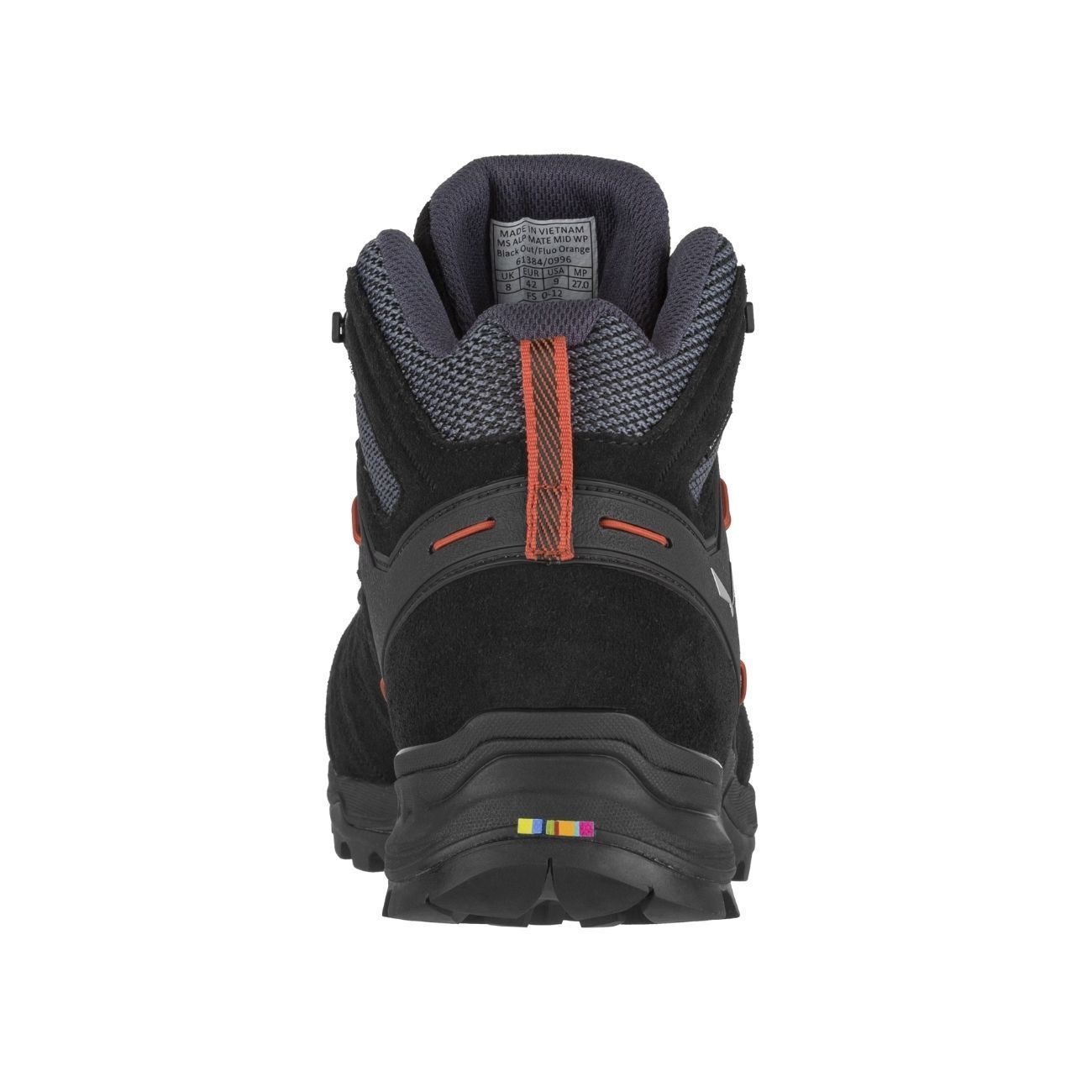 Boots alp mate mid wp-black out-fluo orange-uk 11 5 (46 5)