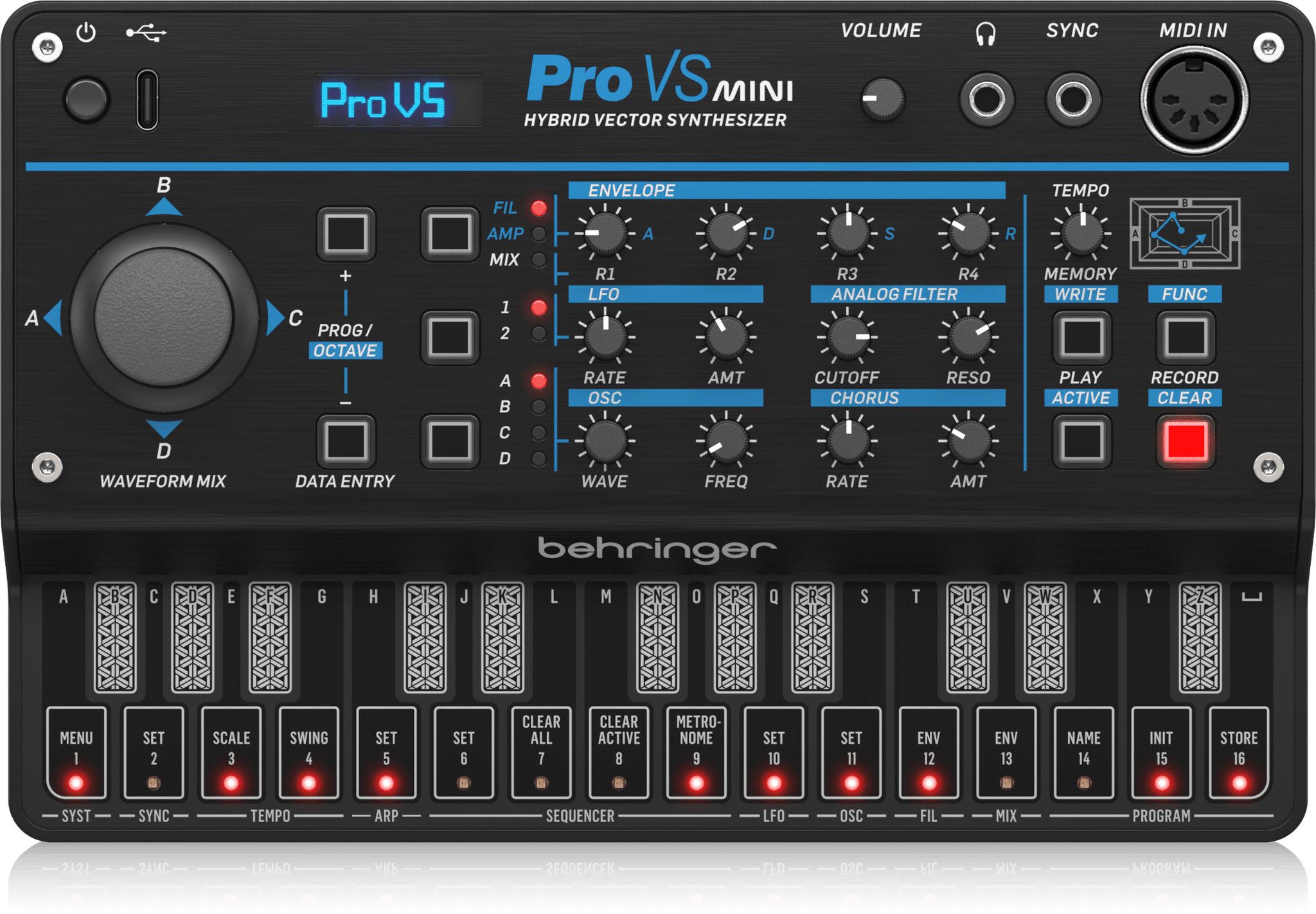 Behringer PRO-VS MINI Syntezator hybrydowy