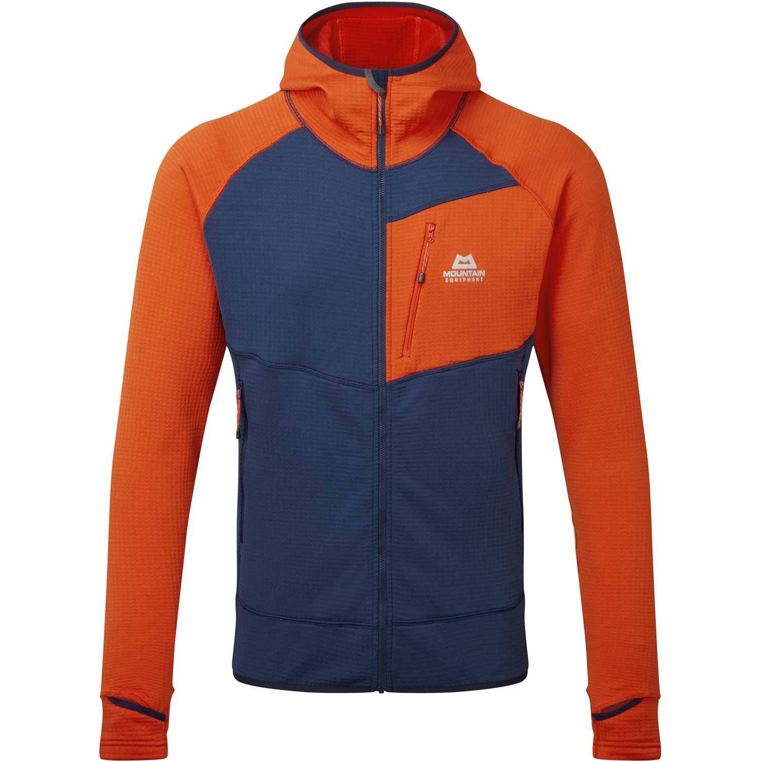 Eclipse hooded-medieval blue-cardinal orange-m sweatshirt