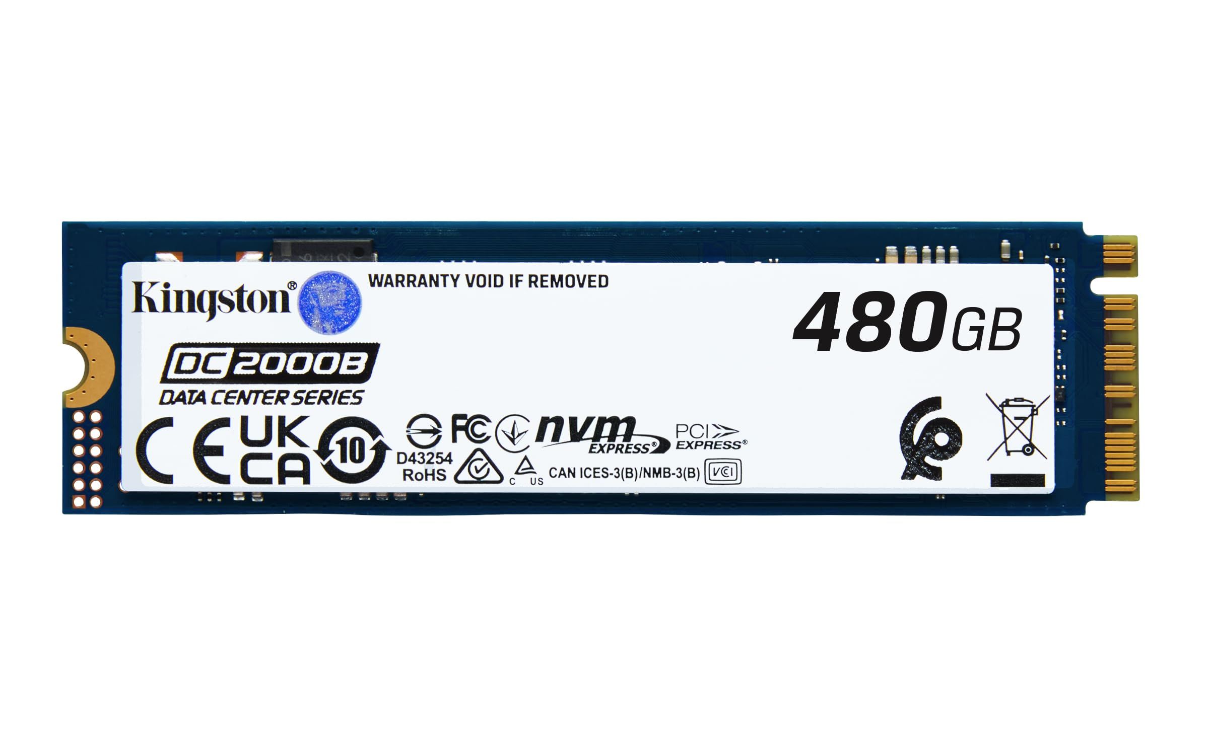 Kingston Data Center DC2000B - SSD - Enterprise - 480 GB - PCIe 4.0 x4 (NVMe)