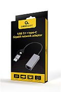 Gembird A-USB3AC-LAN-01 USB 3.1 + type-C Gigabit network adapter  space grey