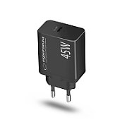 Esperanza EZC108K mains charger 45W Black