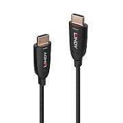 Cablu Lindy 10m Hybrid HDMI 8k60, latime de banda suportata 48Gbps, rezolutie maxima 7680x4320@60Hz 4:2:0 10bit, 3840x2160@120Hz 4:4:4 10bit