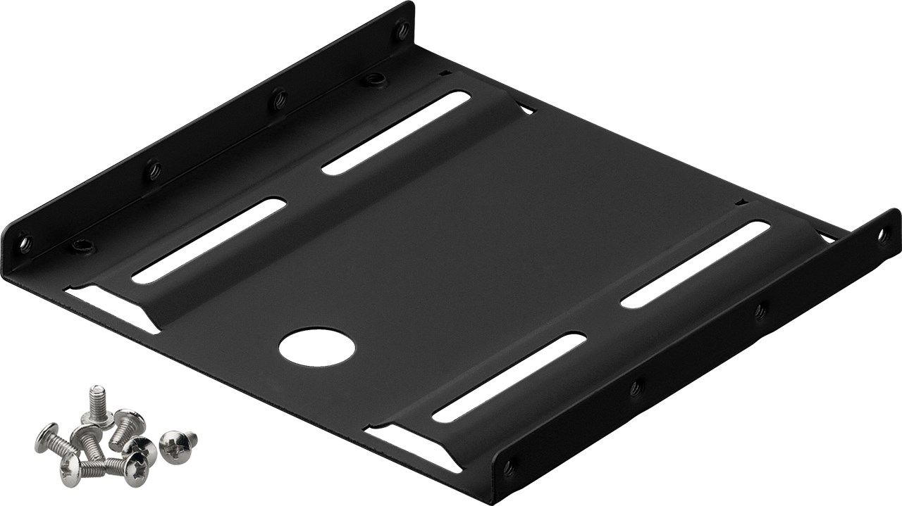 Mounting support for 2.5&ampquot HDDs in a 3.5&ampquot rack HDD / SSD 8.89 cm
Packaging: bulk 1 set.