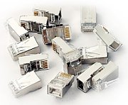 RJ45 Plug (8P8C) Universal  Cat.6A  Shielded  AWG 26-24  Pack of 100