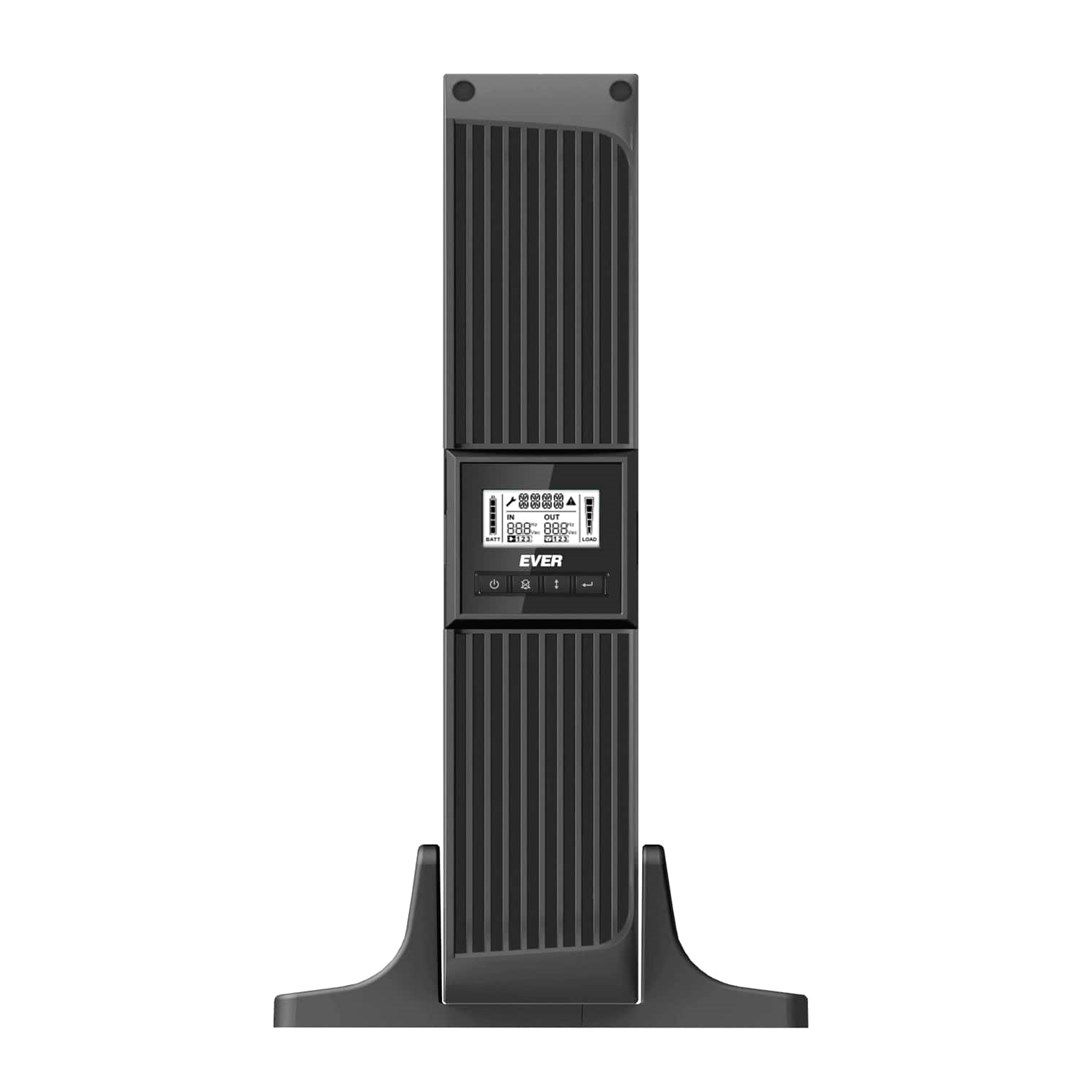 UPS Ever NETLINE RT 3000, 3000 VA, 2700 W, cu management, line-interactive, 8x C13, 1x USB, 12V/9Ah LCD, Rack 2U, Negru