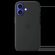 IPHONE 16 SILICONE CASE/WITH MAGSAFE - BLACK