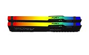 Memorie Kingston FURY Beast 32 GB DDR5 6000 MHz CL36, kit 2 x 16 GB, XMP 3.0 / EXPO, Negru, RGB