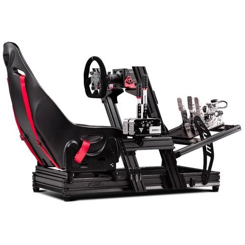 Next Level Racing F-GT Elite Aluminum Simulator Cockpit - Front and Side Mount Edition