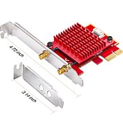 Express Adapter Cudy Wi-Fi 6E PCI AX5400