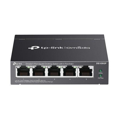 Switch TP-Link DS105GP, 5 porturi 10/100/1000 Mbps