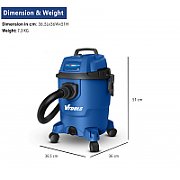 Vacuum cleaner 1200W  20l