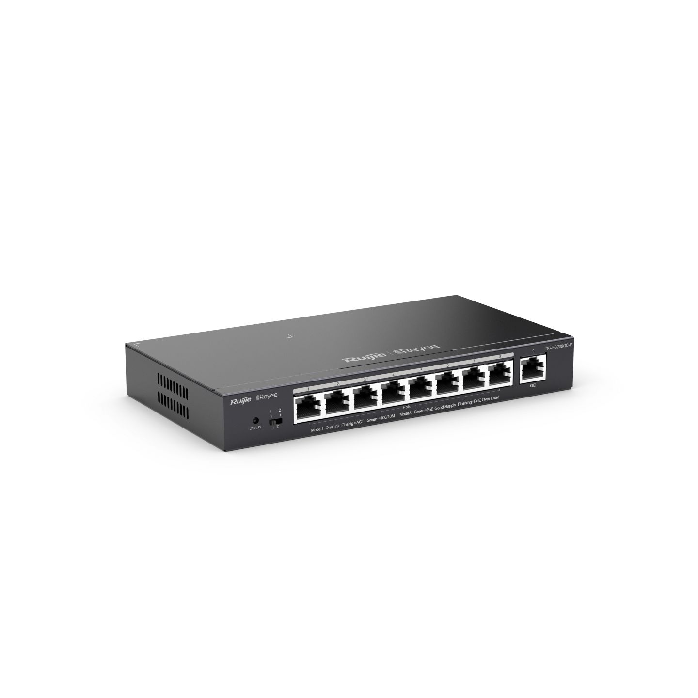 Switch Ruijie RG-ES209GC-P, 9 porturi 10,100,1000 Mbit/s
