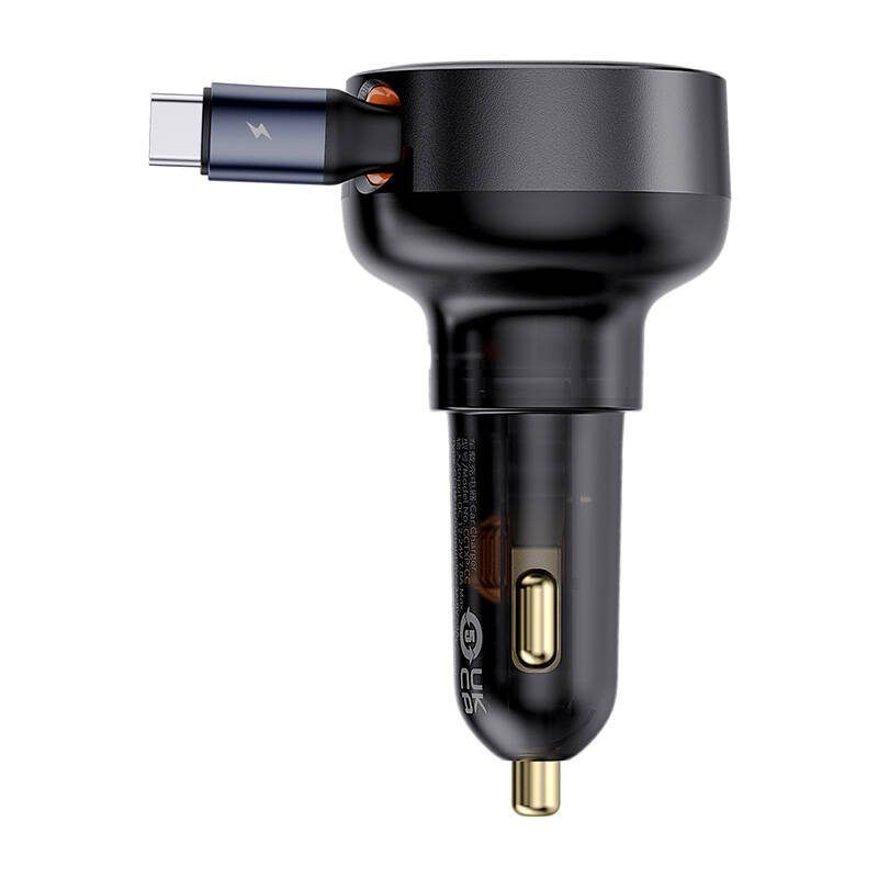 INCARCATOR auto Baseus Enjoyment Pro, 2 x USB Type-C , total output 60W, pt. bricheta auto, negru  C00057802111-01  (timbru verde 0.18 lei) - 6932172641658