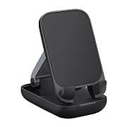 SUPORT Telefon Baseus Seashell Series Folding, pt. SmartPhone, pentru birou, negru  B10551500111-00  - 6932172630188