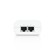 UBIQUITI PoE++ Adapter Delivers up to 60W of PoE++ Surge, peak pulse, and overcurrent protection Contains RJ45 data input, AC cable with earth ground, and PoE++ output LED indicator for status monitoring.