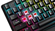 Tastatura mecanica CORSAIR K70 CORE TKL WIRELESS RGB, Corsair MLX RED with RGB Backlighting - Black USB 3.0 or 3.1 Type-A