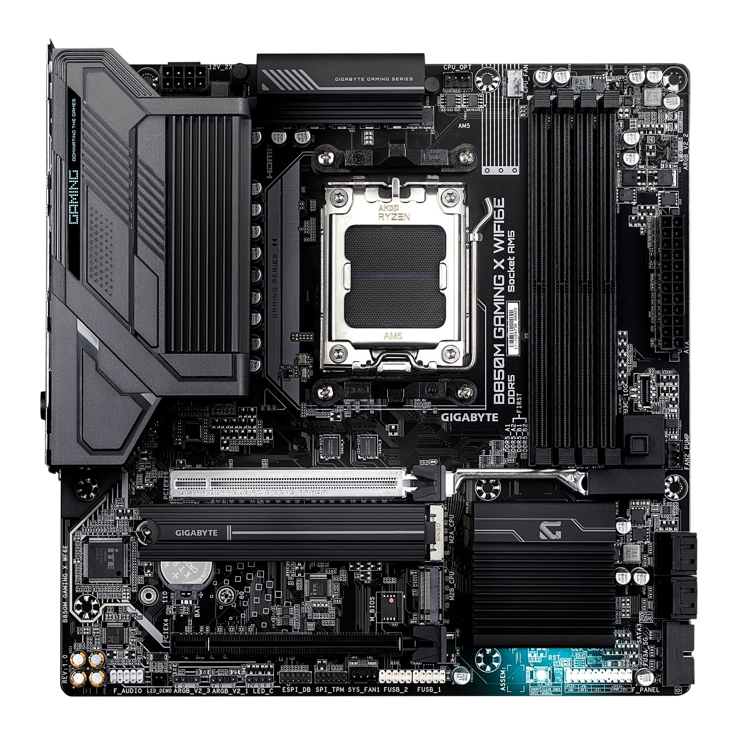 B850M GAMING X WF6E, AM5, DDR5, Wi-Fi, BT, mATX, Negru