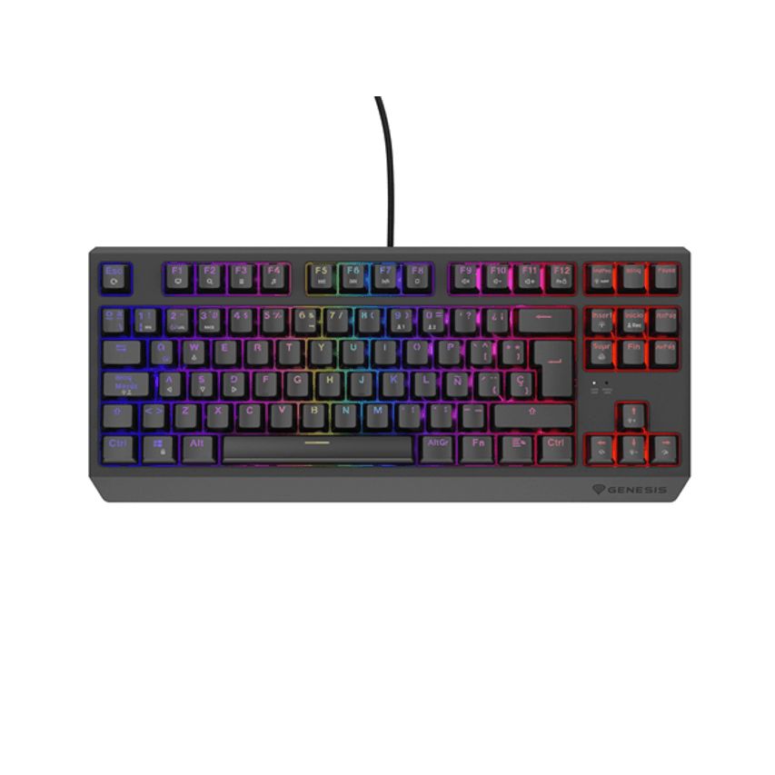 GAMING KEYBOARD GENESIS THOR 230 TKL ES RGB MECHANICAL OUTEMU RED BLACK HOT SWAP