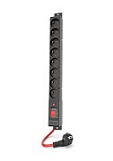 POWER STRIP ACAR R8 POWER 3M 8X 230V PL BLACK 16A
