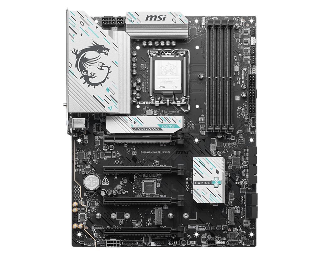 B860 GAMING PLUS WIFI, Socket 1851, DDR5, BT, ATX, Negru