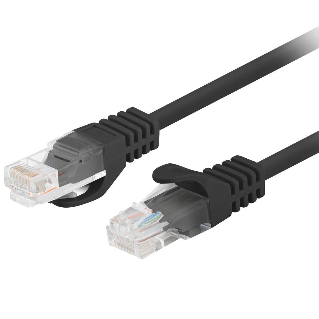 Patch cord Lanberg  RJ45, 1.5 m, negru