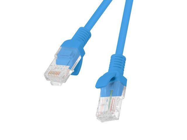 Lanberg PCU6-10CC-0200-B networking cable 2 m Cat5e U/UTP (UTP) Blue 10-PACK
