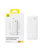 POWER BANK Baseus Airpow Lite, 10000mAh, 15W, 1 x USB 2 x USB Type-C, total 3A (include cablu 30cm USB la USB Type-C), alb  P10067500213-00  (timbru verde 0.98 lei) - 6932172652609