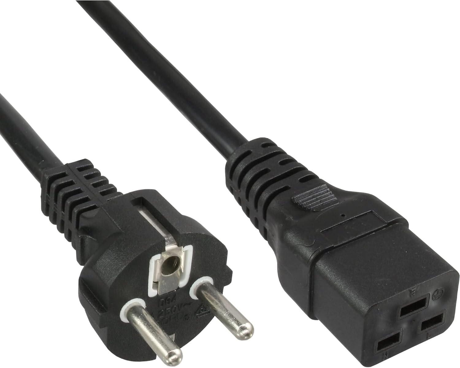 cablu de alimentare 16658E, 16A Type F, socket IEC320/C19, 1.5m