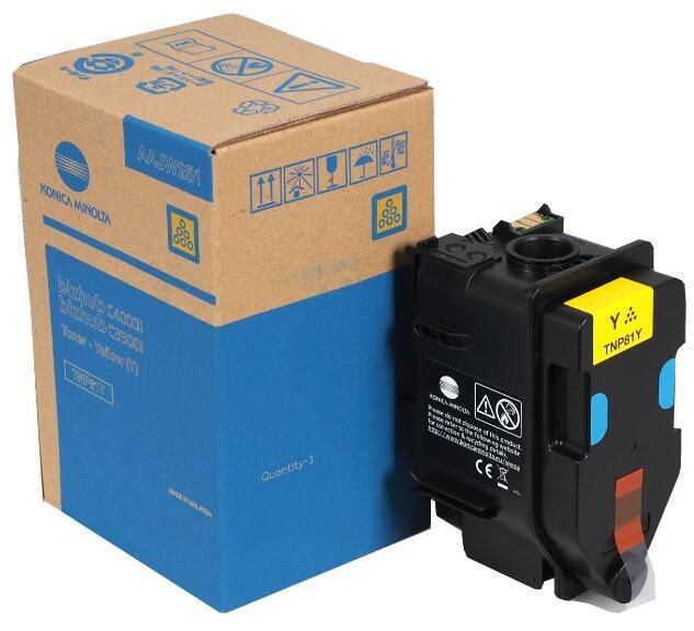 Cartus toner Konica Minolta AAJW251 ,Galben ,9 000 pagini ,Original (TNP81Y)